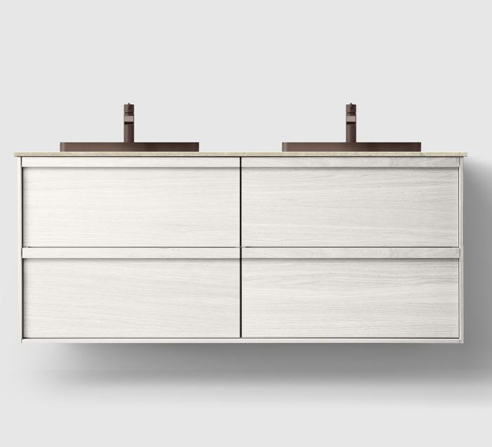  Haven H2 140 Kommod med bänkskiva och nedsänkt tvättställ - Badhuset.se