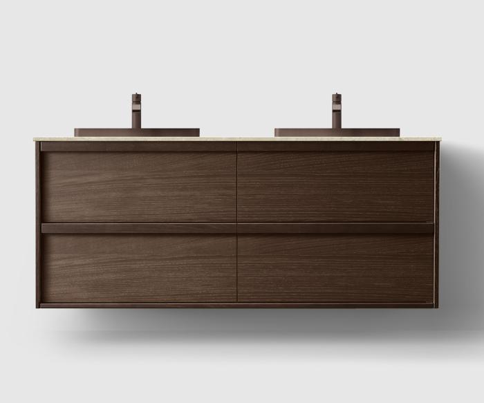  Haven H2 140 Kommod med bänkskiva och nedsänkt tvättställ - Badhuset.se