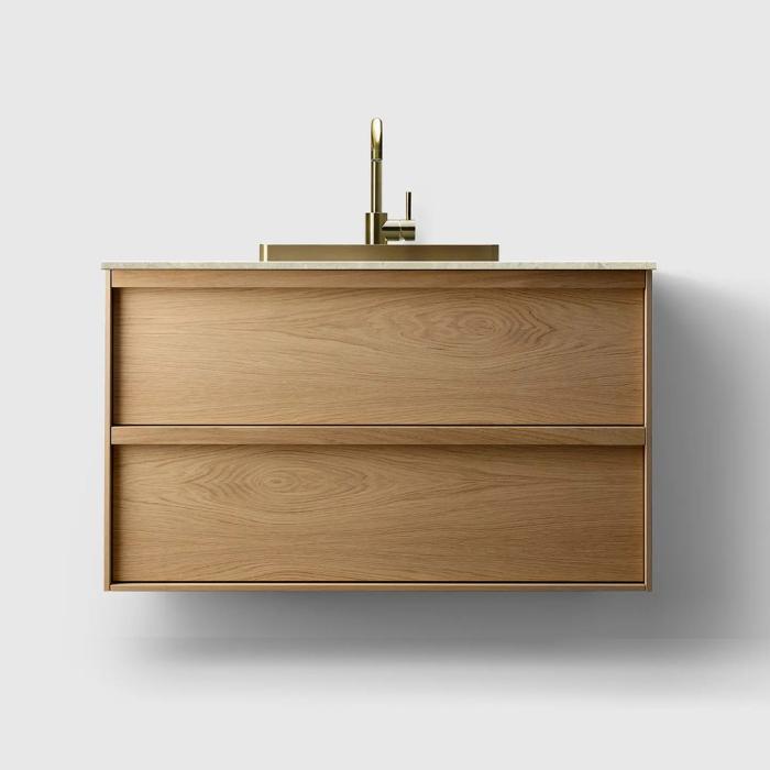  Haven H2 100 Kommod med bänkskiva och nedsänkt tvättställ - Badhuset.se