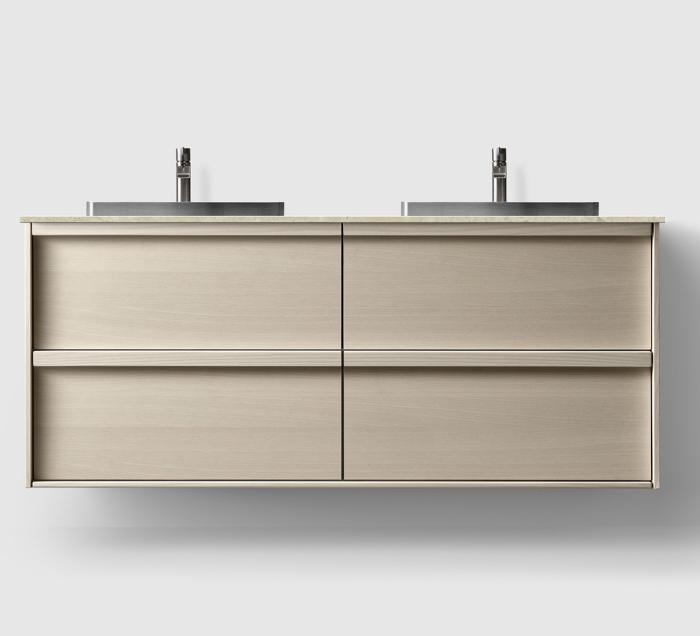  Haven H2 140 Kommod med bänkskiva och nedsänkt tvättställ - Badhuset.se