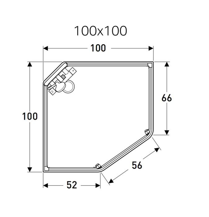  Contura Showerama Classic Pentagonal Duschkabin - Badhuset.se