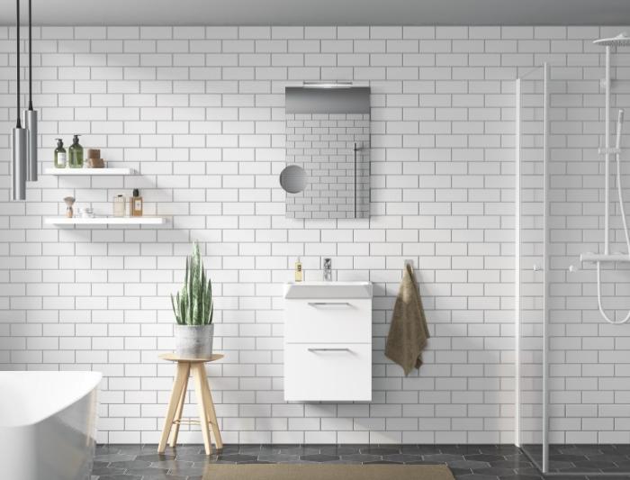  Macro Design Crown Kommod 45x35 med heltäckande tvättställ - Badhuset.se