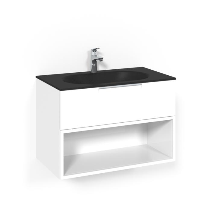  Macro Design Crown Kommod 80x45 med heltäckande tvättställ - Badhuset.se