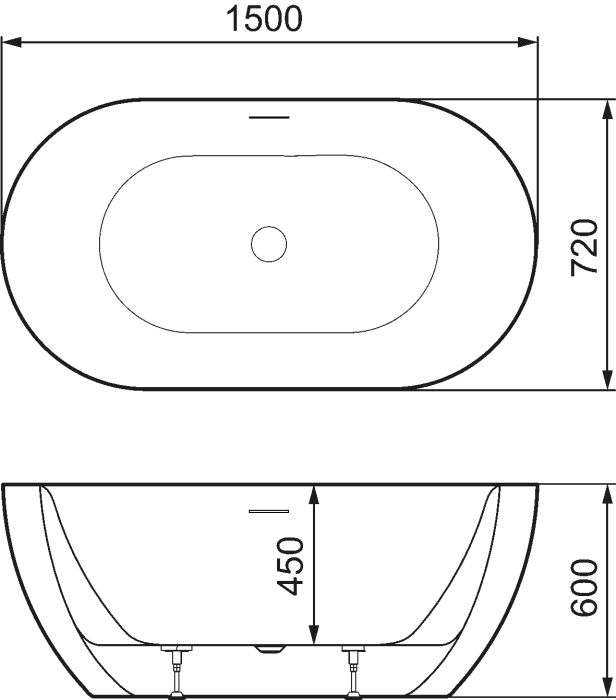  Mora X Collection MARE I Badkar Small - Badhuset.se