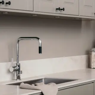  Bricmate Glanshammar White Silk B&auml;nkskiva - Badhuset.se