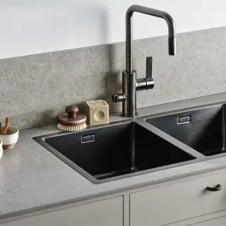  Bricmate Stone Select Grey Honed B&auml;nkskiva - Badhuset.se