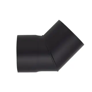  Harvia Vinkelr&ouml;r 45/115 Kort Svart - Badhuset.se