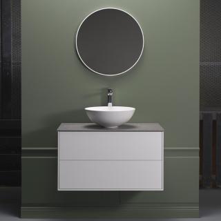  Hafa Edge Kommod 80 med ovanpåliggande tvättställ - Badhuset.se