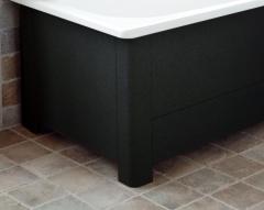 Svedbergs Tilläggsfront 150x70 svart - Badhuset.se