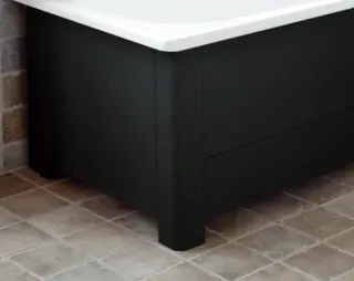  Svedbergs Tilläggsfront 150x70 svart - Badhuset.se