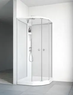  Macro Design Duschkabin Flow Semi med Infälld Blandare - Badhuset.se