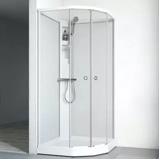  Macro Design Duschkabin Flow Semi med Standard Blandare - Badhuset.se