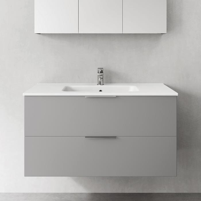  Hafa Shape Kommod 100 med heltäckande tvättställ - Badhuset.se