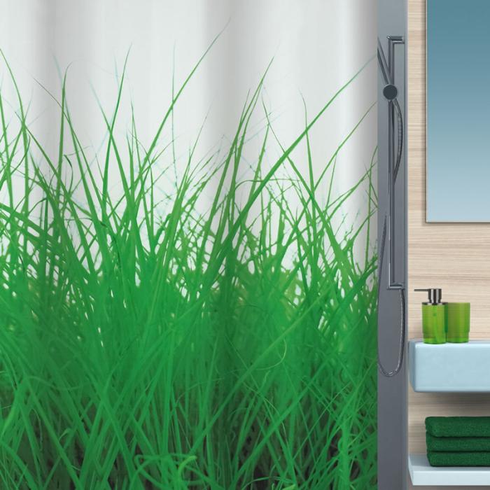 Spirella Grass Duschdraperi, textil - Badhuset.se