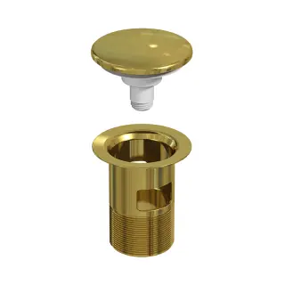  Vedum Bottenventil Easy Clean, M&auml;ssing - Badhuset.se