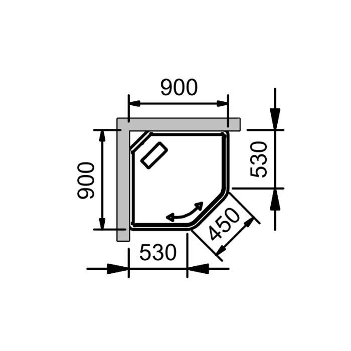  INR BRIC 2 Duschkabin - Badhuset.se