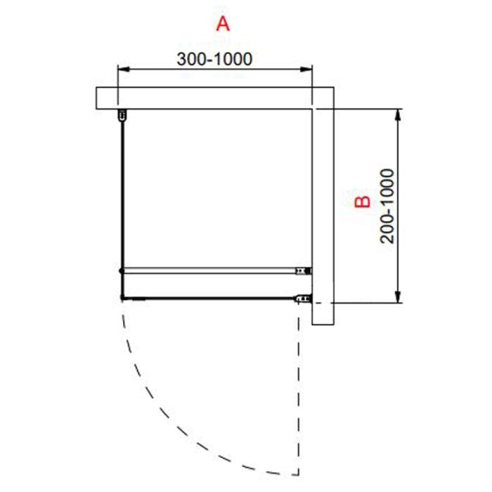  INR LINC 13 Original Hörndusch, Måttanpassad - Badhuset.se