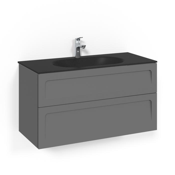  Macro Design Crown Kommod 100x45 med heltäckande tvättställ - Badhuset.se