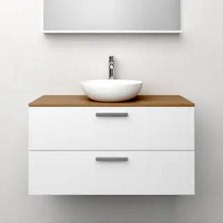  Westerbergs Jord Kommod 100 med ovanpåliggande tvättställ - Badhuset.se