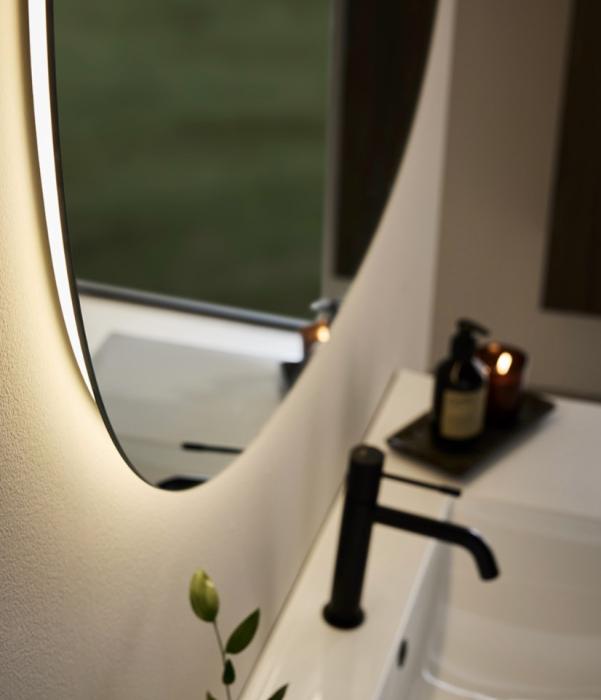  Hafa Ellipse LED Badrumsspegel 1000x750 - Badhuset.se