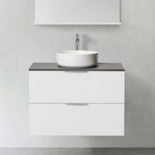  Hafa Shape Kommod 80 med ovanpåliggande tvättställ - Badhuset.se