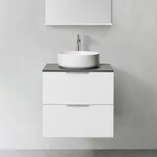  Hafa Shape Kommod 60 med ovanpåliggande tvättställ - Badhuset.se