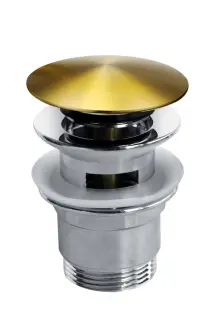  Hafa Pop up bottenventil, f&ouml;r tv&auml;ttst&auml;ll med br&auml;ddavlopp, M&auml;ssing - Badhuset.se