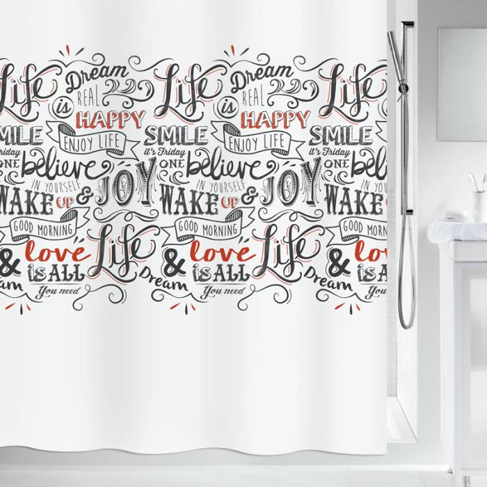  Spirella Lovejoy Duschdraperi, textil - Badhuset.se