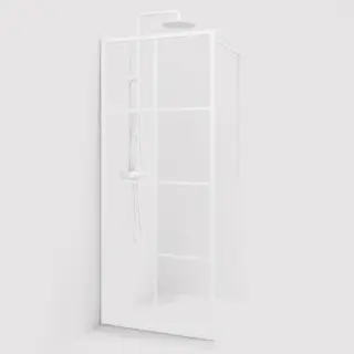  Macro Design Empire Sk&auml;rmv&auml;gg fast med vit spr&ouml;js - Badhuset.se