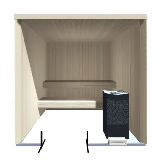  Tyl&ouml; Bastu i l&ouml;svirke Asp 4kvm - Badhuset.se