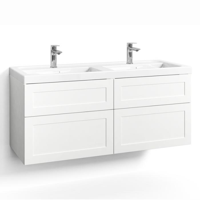  Svedbergs Forma Kommod 120x45 för heltäckande tvättställ dubbel - Badhuset.se