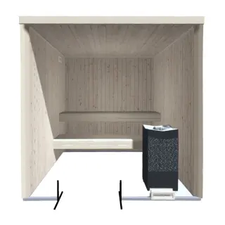  Tyl&ouml; Bastu i l&ouml;svirke Gran 4kvm - Badhuset.se