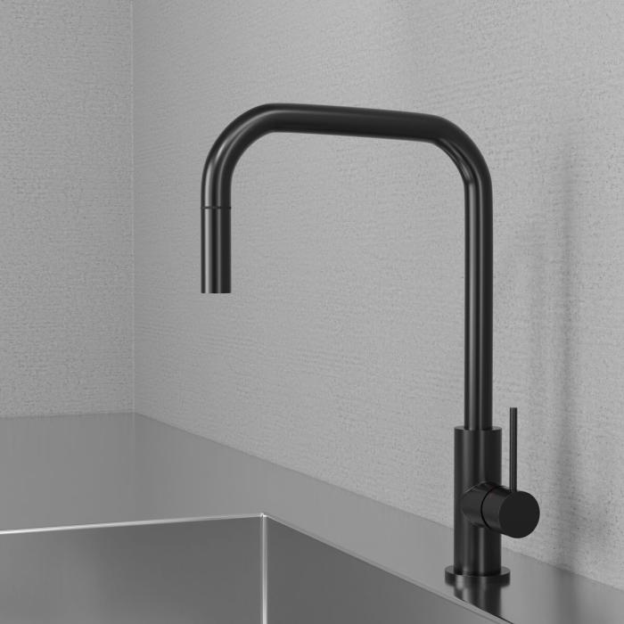  Scandtap Steel Accent Square Köksblandare - Badhuset.se