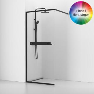  Svedbergs Langfoss Skärmvägg 200 med hylla - Badhuset.se