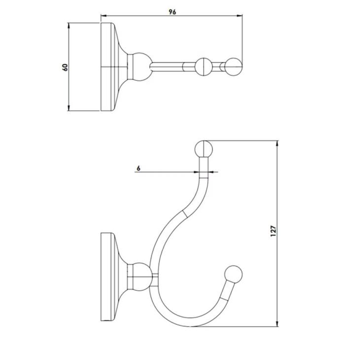  Tapwell TA243S Classic Handdukskrok - Badhuset.se