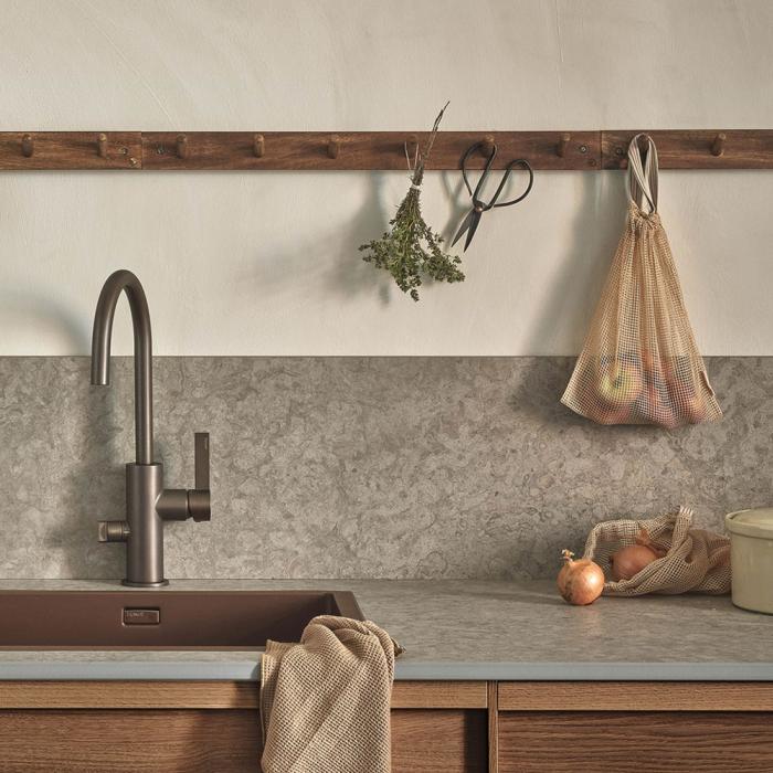  Bricmate Runö Warm Grey Brushed Bänkskiva 12mm - Badhuset.se