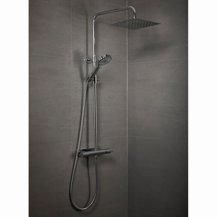  INR EASE Takdusch med 3-funktionshanddusch, Krom - Badhuset.se