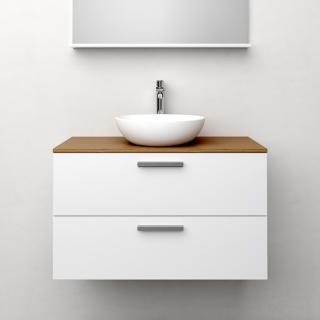  Westerbergs Jord Kommod 90 med ovanpåliggande tvättställ - Badhuset.se