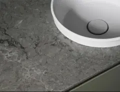  Vedum Tvättställ ZONE 600 (Turbine Grey Bänkskiva) - Badhuset.se