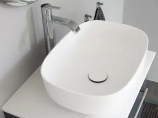  Vedum Tv&auml;ttst&auml;ll SOPRANO 610 (Solid Surface B&auml;nkskiva) - Badhuset.se