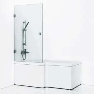 Svedbergs 180º Skärmvägg badkar - Badhuset.se