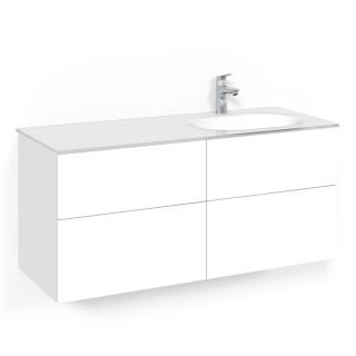  Macro Design Crown Kommod 120x45 med heltäckande glastvättställ - Badhuset.se