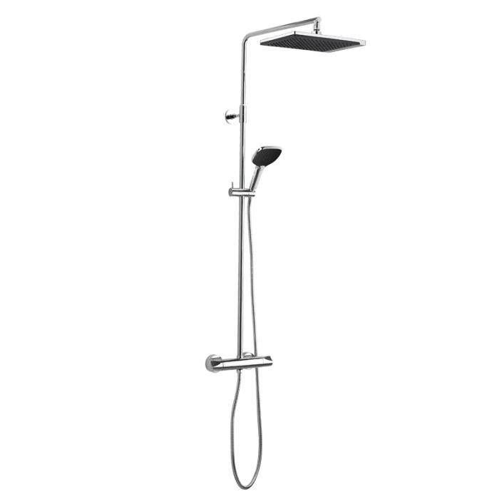  Damixa Slate 4 Takduschpaket, Krom - Badhuset.se