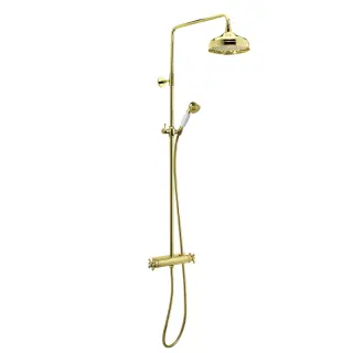  Damixa Tradition Takduschpaket, Mässing - Badhuset.se