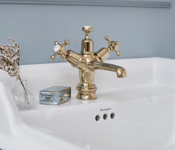  Burlington Claremont Klassisk Blandare med bottenventil - Badhuset.se