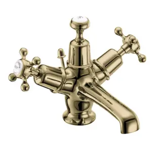  Burlington Claremont Klassisk Blandare med bottenventil - Badhuset.se