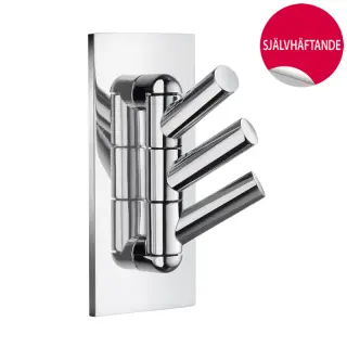  Beslagsboden Sv&auml;ngbar trippelkrok, sj&auml;lvh&auml;ftande - Badhuset.se
