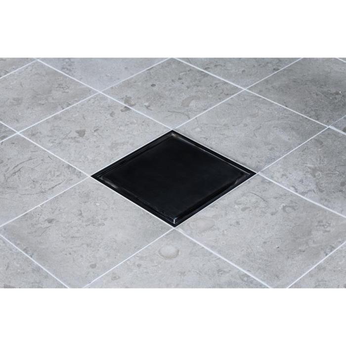  Tebo Golvbrunnssil Tile In Frame 147 Svart - Badhuset.se