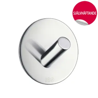  Beslagsboden Enkelkrok rundad, sj&auml;lvh&auml;ftande - Badhuset.se