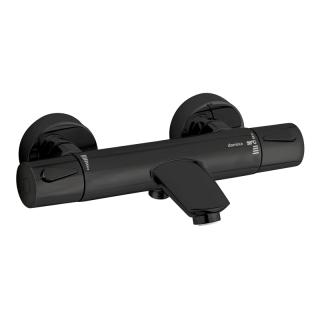  Damixa Silhouet Termostatblandare badkar 150 c/c, Mattsvart - Badhuset.se